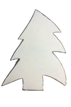 Tannenbaum aus Holz in weiß washed, in Handarbeit gefertigt, 25 cm hoch als Weihnachtsdeko