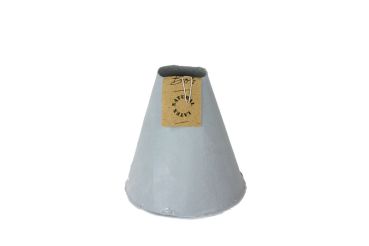 Vase Conical aus Gummi in der Farbe steingrau in Beton Optik, 13 cm hoch