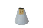 Vase Conical aus Gummi in der Farbe steingrau in Beton Optik 13 cm hoch